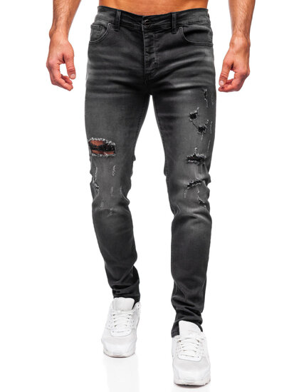 Herr Jeans Slim Fit Svart Bolf MP0020N