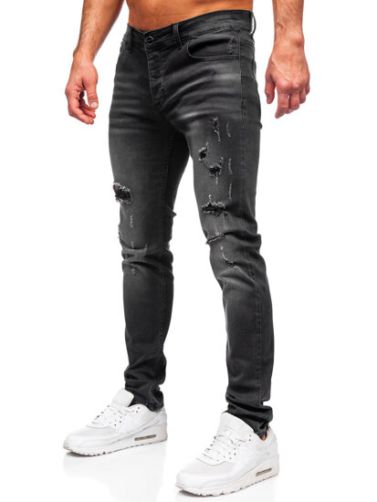 Herr Jeans Slim Fit Svart Bolf MP0020N