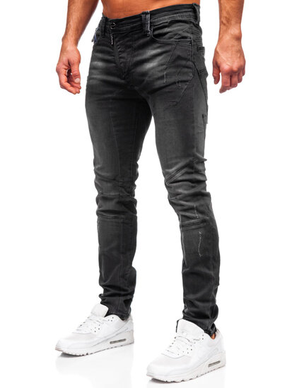 Herr Jeans Slim Fit Svart Bolf MP0025N