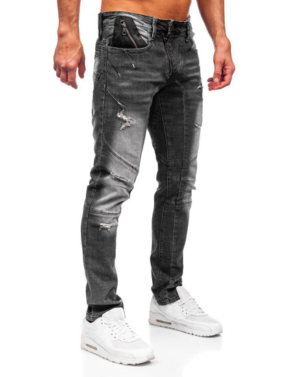 Herr Jeans Slim Fit Svart Bolf MP0045N