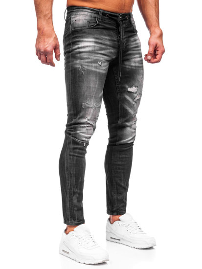 Herr Jeans Slim Fit Svart Bolf MP005N