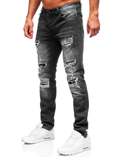 Herr Jeans Slim Fit Svart Bolf MP0075N