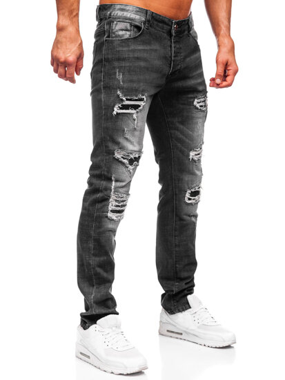 Herr Jeans Slim Fit Svart Bolf MP0075N