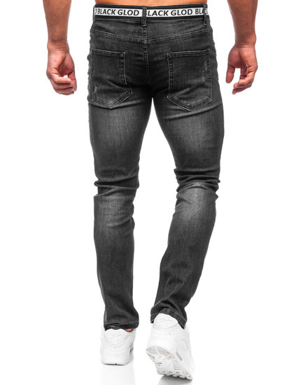 Herr Jeans Slim Fit Svart Bolf MP0083N