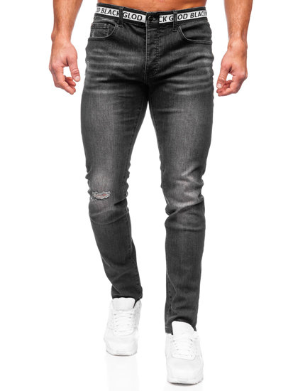 Herr Jeans Slim Fit Svart Bolf MP0083N