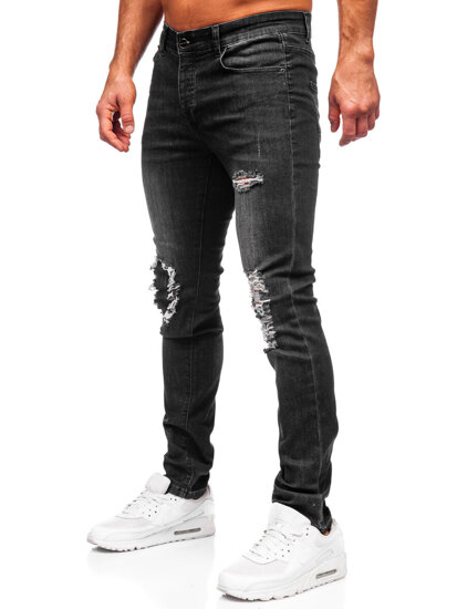 Herr Jeans Slim Fit Svart Bolf MP0085N