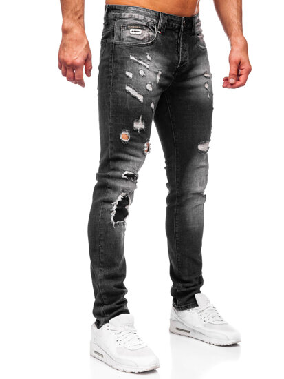 Herr Jeans Slim Fit Svart Bolf MP0089N