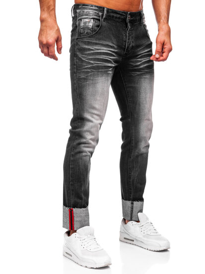 Herr Jeans Slim Fit Svart Bolf MP0106N