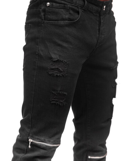 Herr Jeans Slim Fit Svart Bolf MP0117N