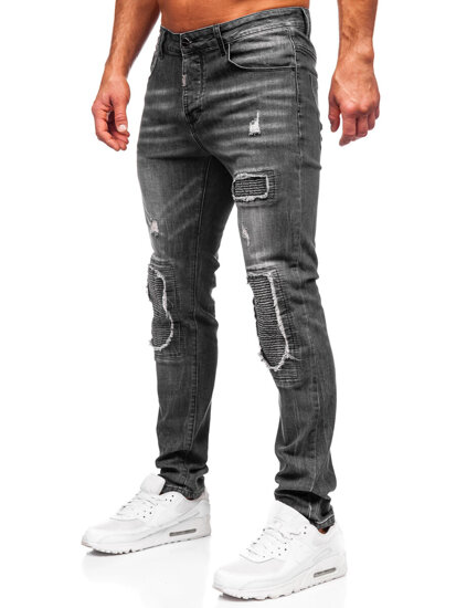 Herr Jeans Slim Fit Svart Bolf MP0137N