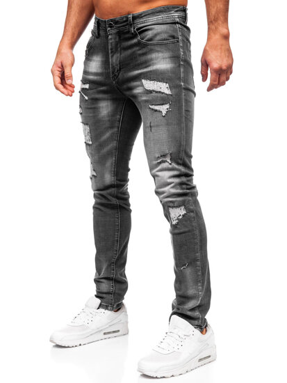 Herr Jeans Slim Fit Svart Bolf MP0156N