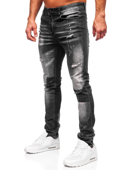 Herr Jeans Slim Fit Svart Bolf MP0168N