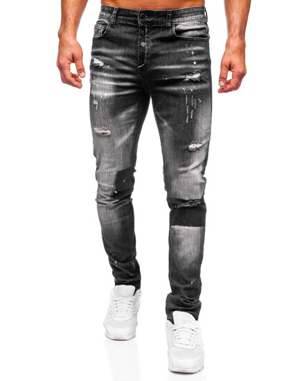 Herr Jeans Slim Fit Svart Bolf MP0168N