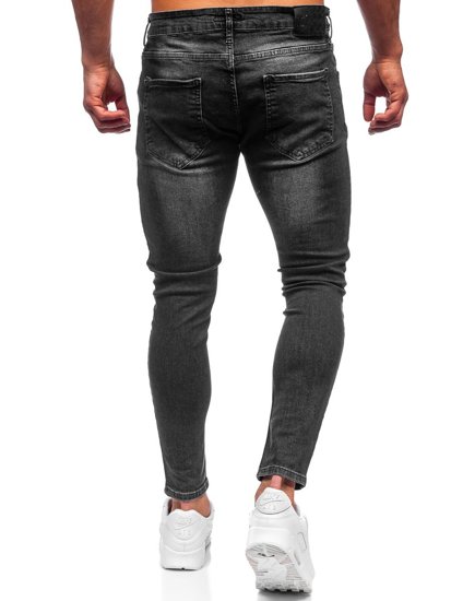 Herr Jeans Slim Fit Svart Bolf R927