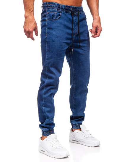 Herr Jeans-joggers Marinblå Bolf 8102