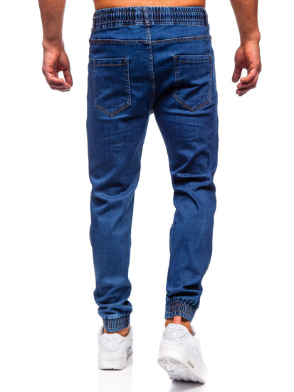 Herr Jeans-joggers Marinblå Bolf 8102