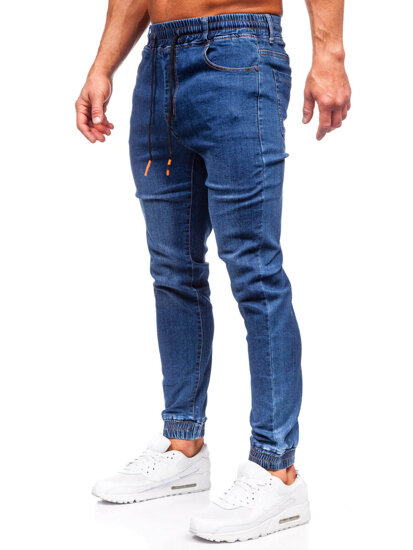 Herr Jeans-joggers Marinblå Bolf 8121