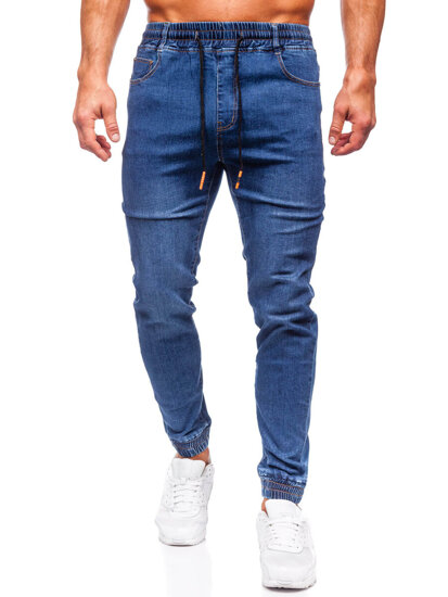 Herr Jeans-joggers Marinblå Bolf 8121