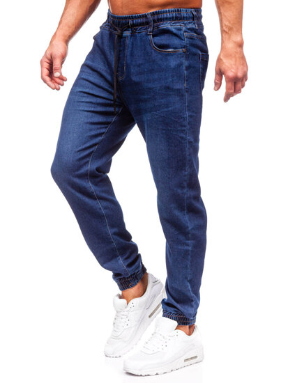 Herr Jeans-joggers Marinblå Bolf 8130