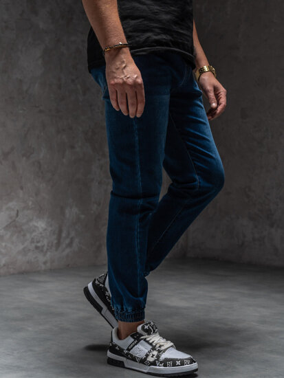 Herr Jeans-joggers Marinblå Bolf 8163A1