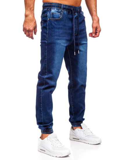 Herr Jeans-joggers Marinblå Bolf 8168