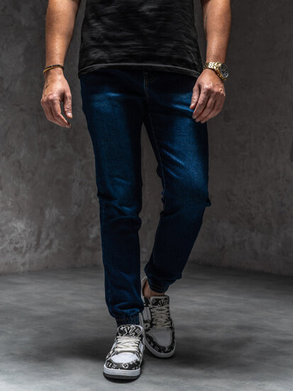 Herr Jeans-joggers Marinblå Bolf 8168A1