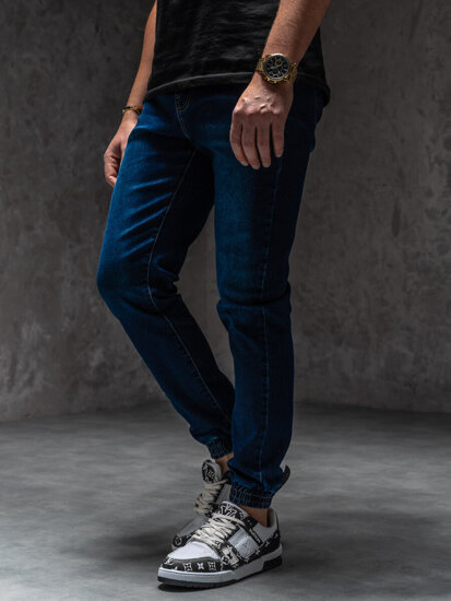 Herr Jeans-joggers Marinblå Bolf 8168A1