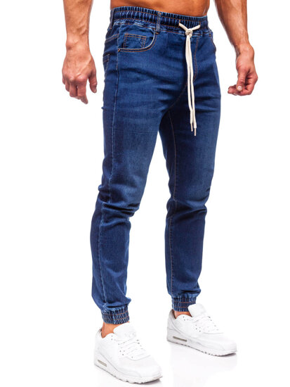 Herr Jeans-joggers Marinblå Bolf 9080