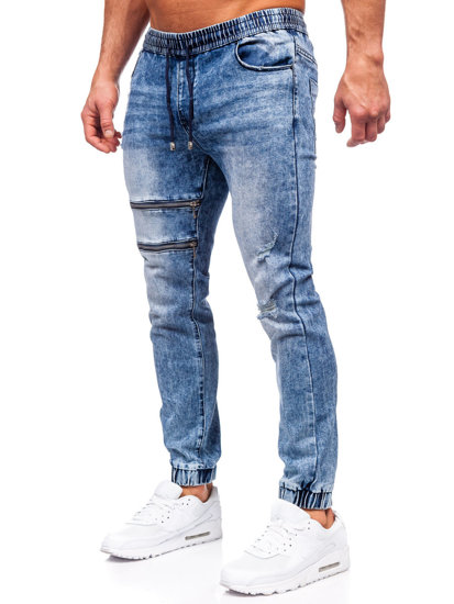 Herr Jeans-joggers Marinblå Bolf MP0095BS