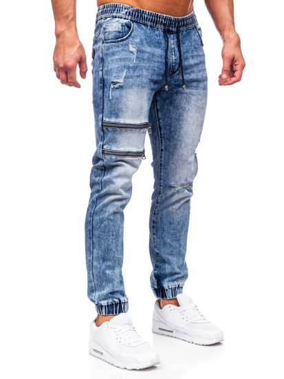 Herr Jeans-joggers Marinblå Bolf MP0095BS