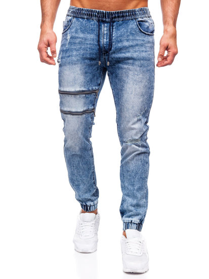 Herr Jeans-joggers Marinblå Bolf MP0095BS