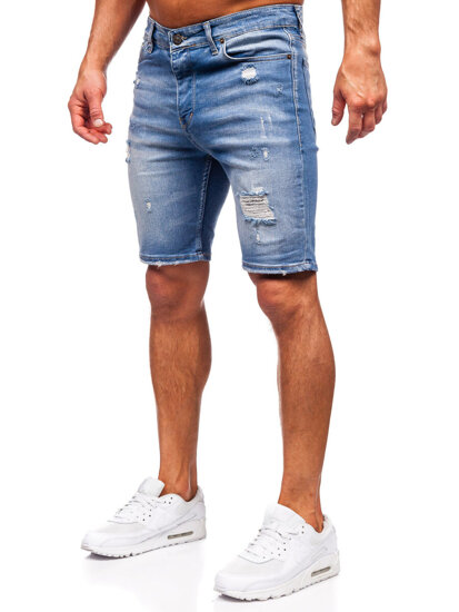 Herr Jeansshorts Blå Bolf 0367