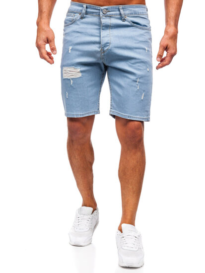 Herr Jeansshorts Blå Bolf 0426