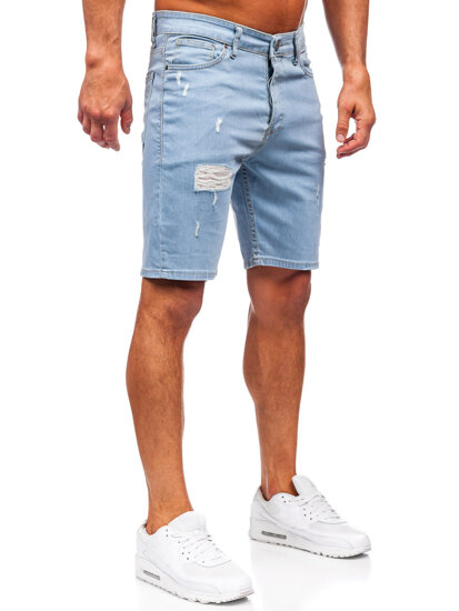 Herr Jeansshorts Blå Bolf 0426