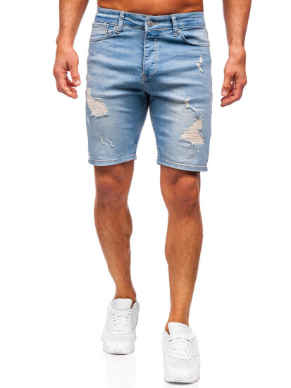 Herr Jeansshorts Blå Bolf 0464