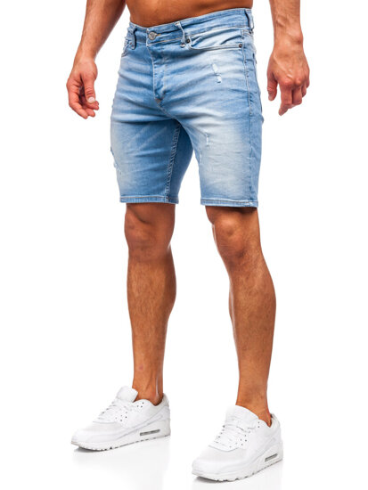 Herr Jeansshorts Blå Bolf 0478