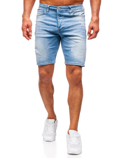 Herr Jeansshorts Blå Bolf 0478