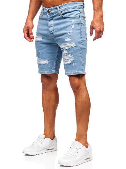 Herr Jeansshorts Blå Bolf 0760