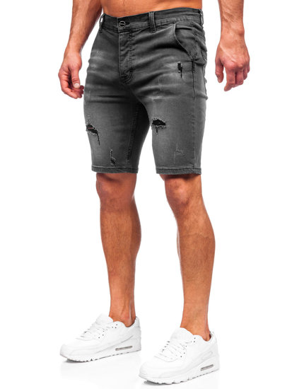 Herr Jeansshorts Grå Bolf MP0036G