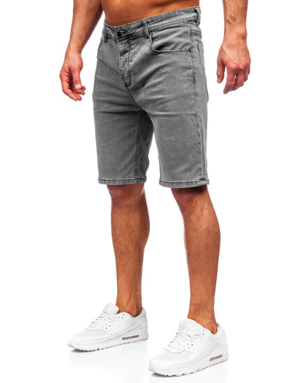 Herr Jeansshorts Grafitgrå Bolf MP0274