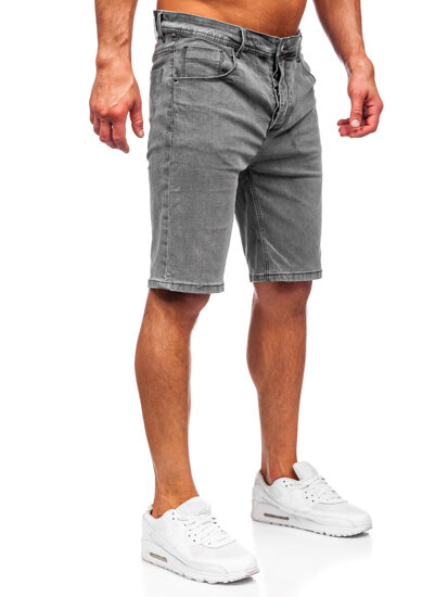 Herr Jeansshorts Grafitgrå Bolf MP0274