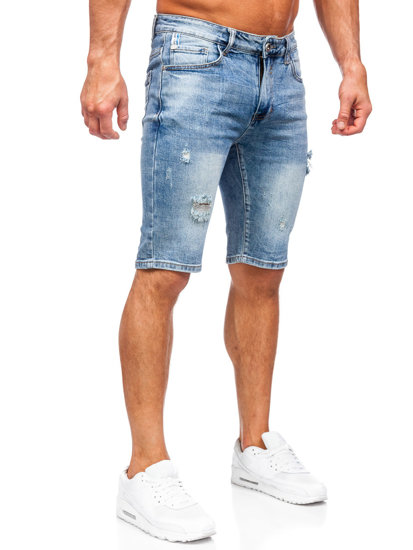 Herr Jeansshorts Himmelsblå Bolf KG3932