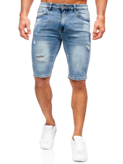 Herr Jeansshorts Himmelsblå Bolf KG3932