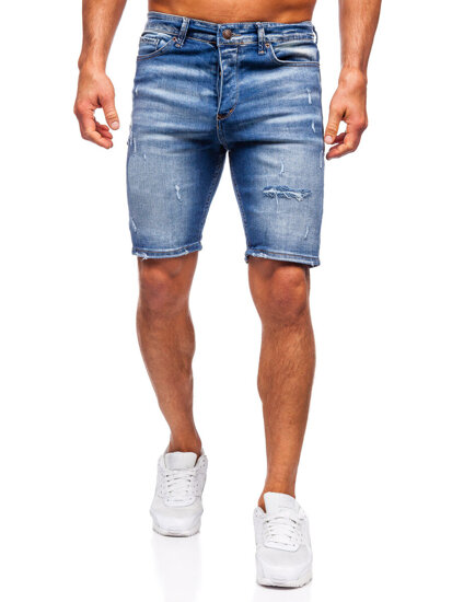 Herr Jeansshorts Marinblå Bolf 0369