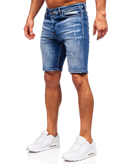 Herr Jeansshorts Marinblå Bolf 0369