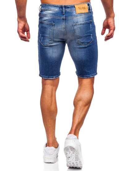 Herr Jeansshorts Marinblå Bolf 0369