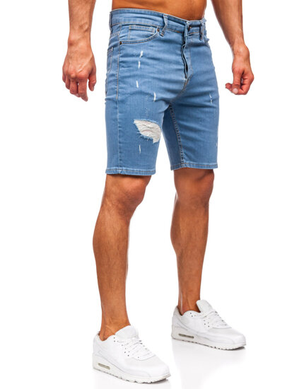 Herr Jeansshorts Marinblå Bolf 0429