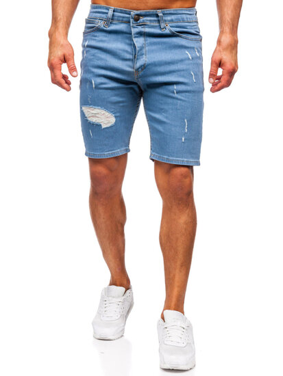 Herr Jeansshorts Marinblå Bolf 0429