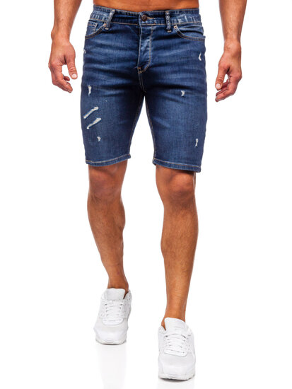 Herr Jeansshorts Marinblå Bolf 0438