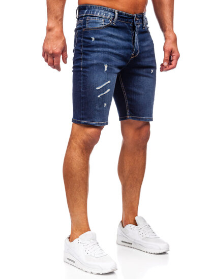 Herr Jeansshorts Marinblå Bolf 0438